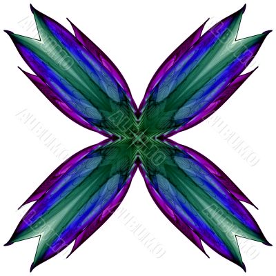 Feathered cross
