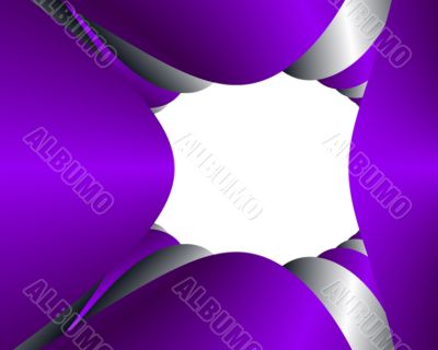 Purple and silver frame