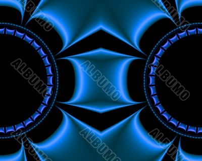 Electric blue man