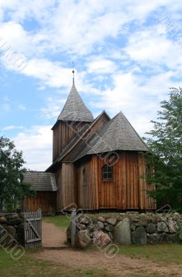 old historic wooden church