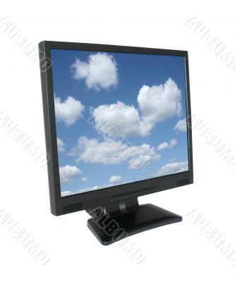 lcd with gorgeous sky