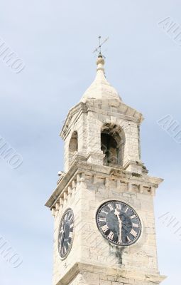 White Stone Clock Tower