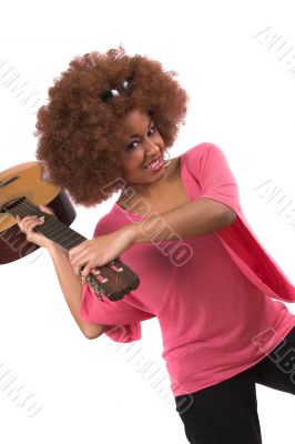 Smashing the guitar