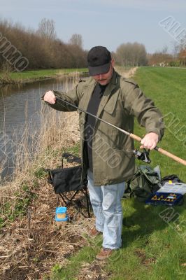 Preparing to fish