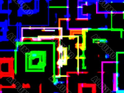 City Neon Reflections