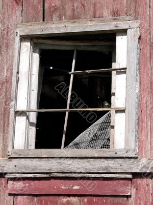 Old barn window