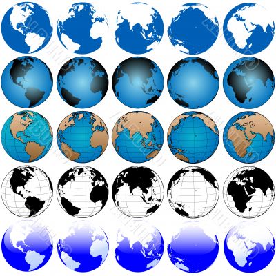 Global Earth Map Set 5x5