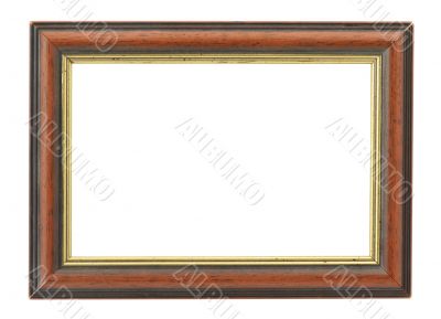 wooden frame with an inner gilded rim