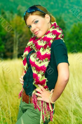 Woman and Mouintain Outdoors