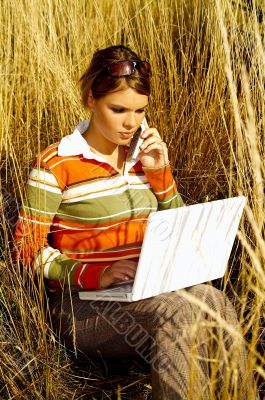 Business Woman Outdoor
