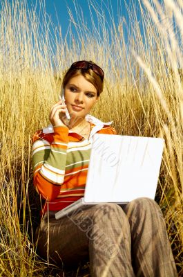 Business Woman Outdoor
