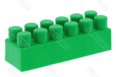 green building block - no trademarks