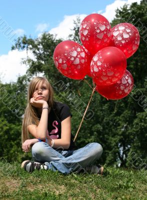 Red balloons