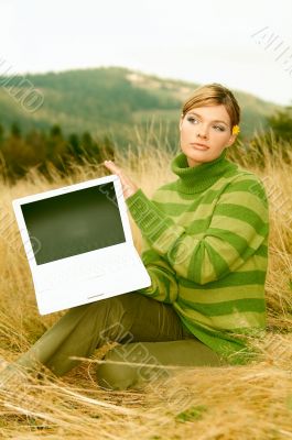 Woman Mountains Outdoors