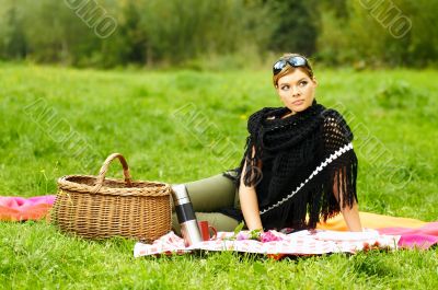 Woman on Picnic