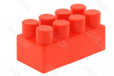 red building block - no trademarks