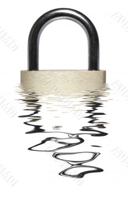 Closed Brass Padlock