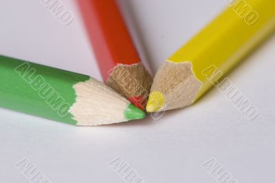 colored pencil closeup