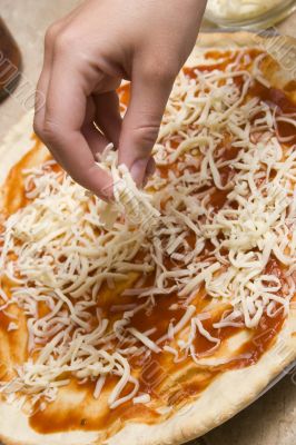 adding cheese