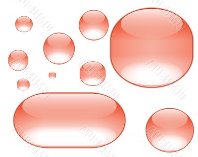 orange aqua bubbles