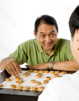 Happy Playing Chess