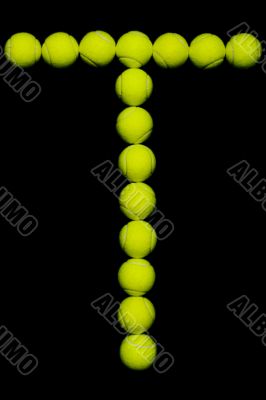 Tennis Ball Letter