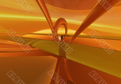 golden highway background
