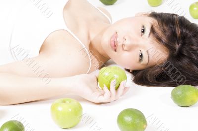 Girl With Fruit 3