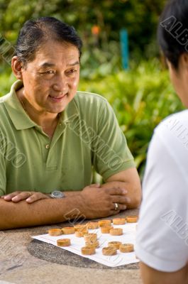 Playing Game Outside