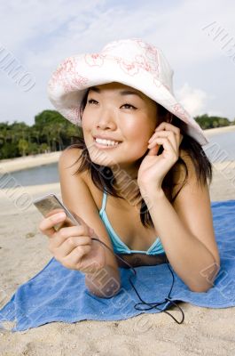 Relaxing At The Beach