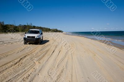 driving on the beach