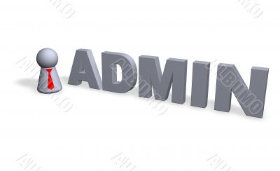admin - 3d illustration