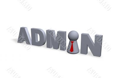 admin - 3d illustration