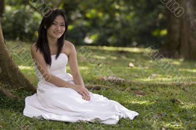 Asian Bride Outdoors 1