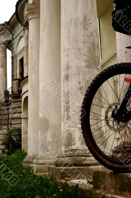 Russian church and bike