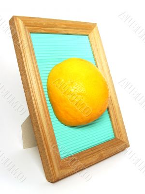 Orange in the frame