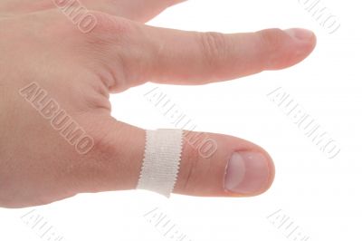 bandaid on thumb