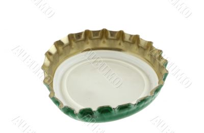 beer cap on white