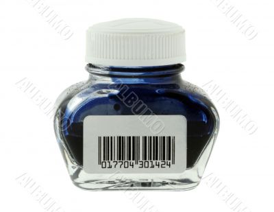 ink bottle with bar code of non-existing product