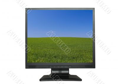 LCD screen with beautiful wallpaper