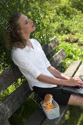 Relaxing in the shade