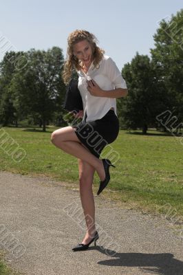 Businesswoman; happiness