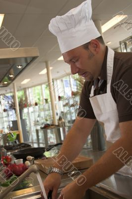 Cleaning the knife
