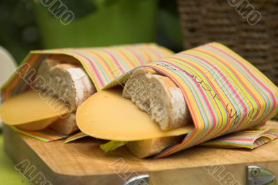 Ham and cheese sandwich