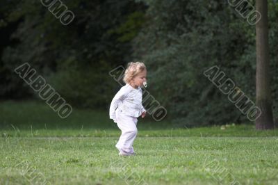 Running in the park