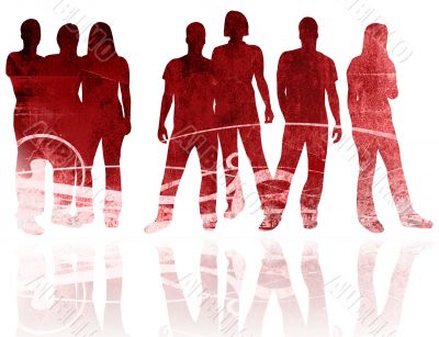 people silhouettes