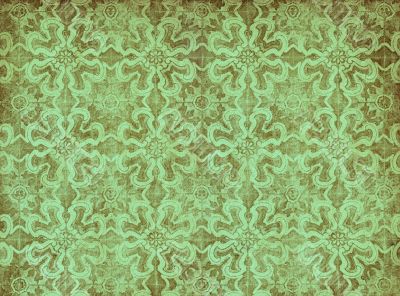 green vintage wallpaper