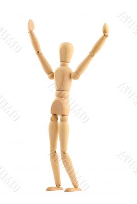 victorious man