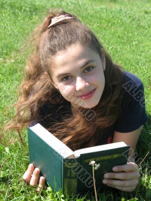 The  girl with a book