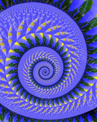 Quilted spiral
